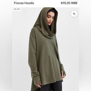 Marcella Firenze Olive Green Hooded Sweatshirt